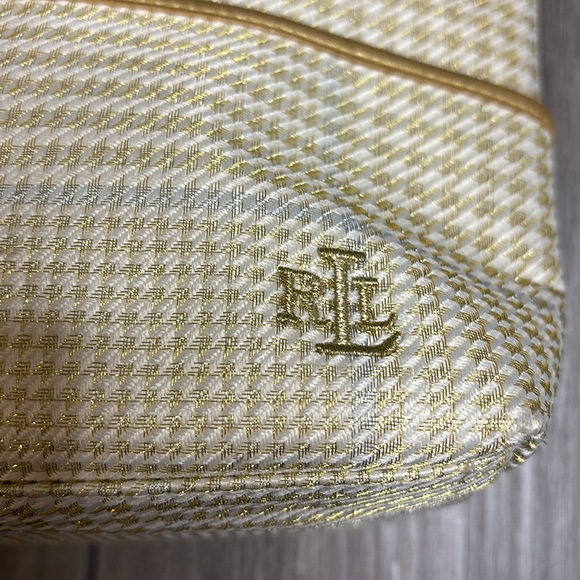 Ralph Lauren Woman Gold shoulder Bag gold and silver with gold strap - Picture 3 of 11